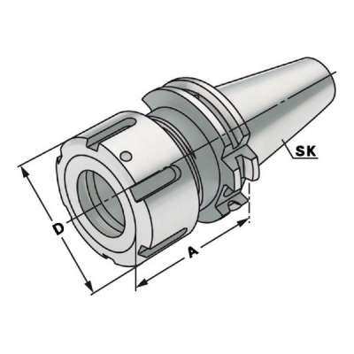 Цанговый патрон SK 40-3/32-90 OZ32 DIN 69871 AD/B