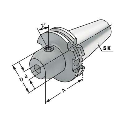 Держатель концевых фрез SK 40-20-63 DIN 69871 AD/B