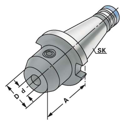 Держатель концевых фрез (хвостовик SK 30-08-40 по DIN 2080)