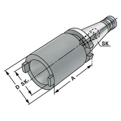 Втулка переходная (хвостовик SK40 - SK30 - 50 по DIN 2080)