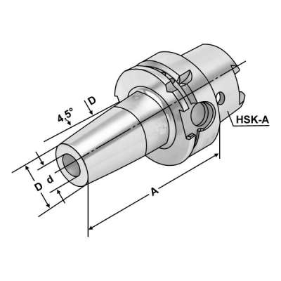 Термоусадочный патрон (хвостовик HSK-А 100-10-90 по DIN 69893)