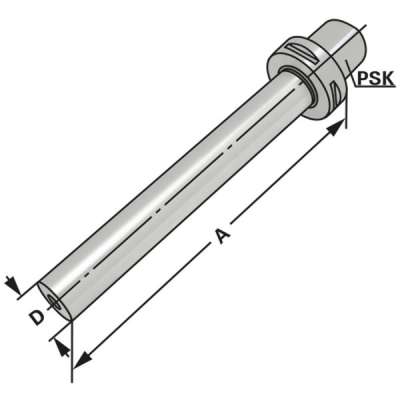 Заготовка для изготовления оправок (хвостовик PSK 63-120-180 по ISO 26623)