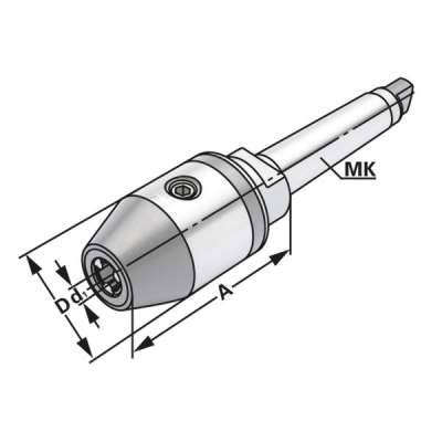 Сверлильный патрон CNC (хвостовик MT4-2,5/16-105 по DIN 228-1B)