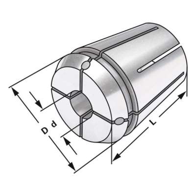 Герметичная цанга (430EA/ER25) для Ø 8 по DIN 6499 B (ISO 15488 B)
