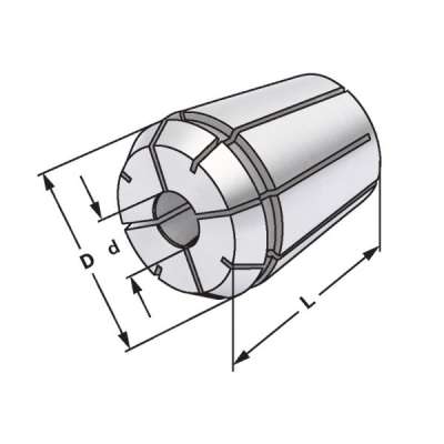 Цанговый зажим 426G/ER16 | 3,5 x 2,7 по DIN 6499 A (ISO 15488 A)