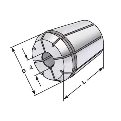 Цанговый зажим 430G/ER25 | 12 x 9 по DIN 6499 A (ISO 15488 A)