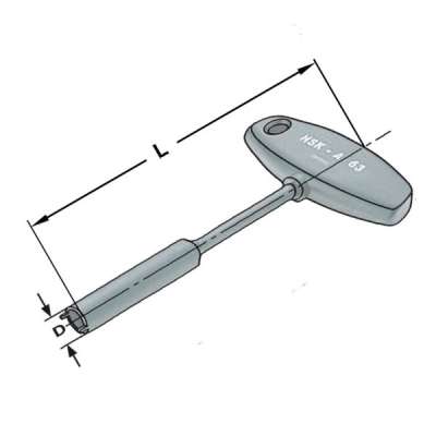 Ключ HSK 80 для сопла по DIN 69893 форма A