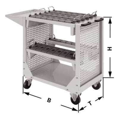 Тележка для инструментов CNC HSK63, 30 гнезд