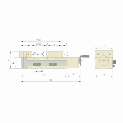 Прецизионные тиски AMP-160G/HV пневматические-гидравлические