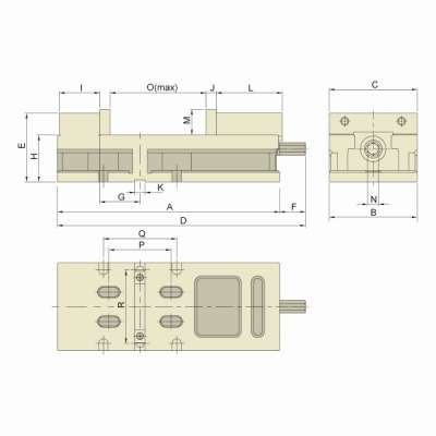 Прецизионные тиски MG-60G/HV механические