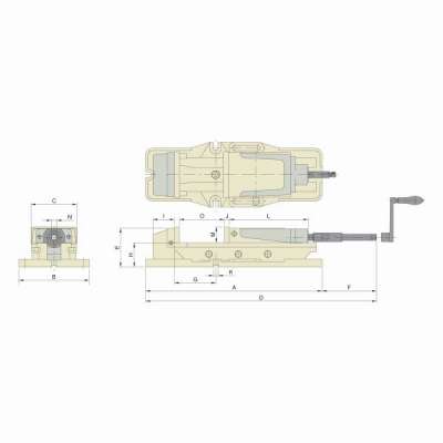 Прецизионные тиски MP-60A с механическим усилителем