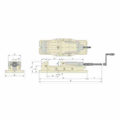 Прецизионные тиски HP-40A гидравлические