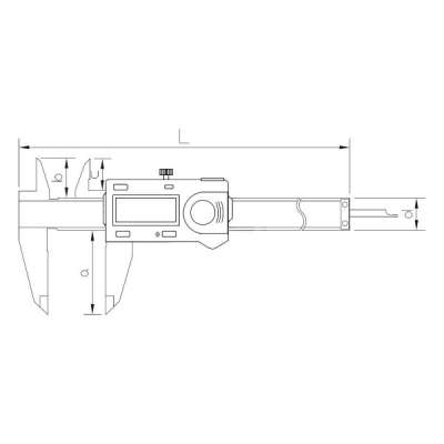 Digital Caliper | 0-200mm with data output | reading 0,01mm