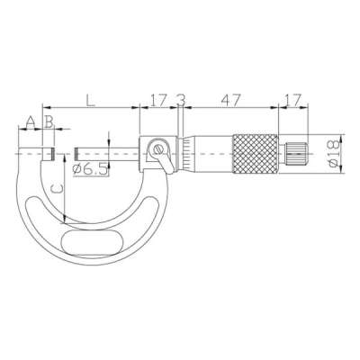 Micrometer | analogue | 150 - 175 reading 0,01mm