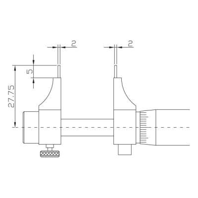 Inside micrometer | digital | 75-100mm with data output | IP 65