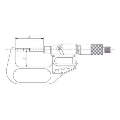 Blade Micrometer | digital | 25 - 50 IP65