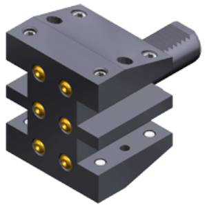 Держатель токарного инструмента, двойной