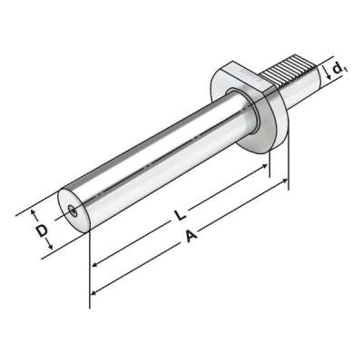 Контрольная оправка VDI 20-40-150 по DIN 69880 (ISO 10889)